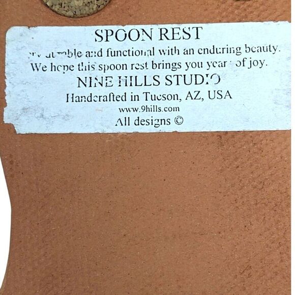 Nine Hills Studio Handcrafted Boot Spoon Rest Southwest Cowboy Country Home Deco - Picture 3 of 5